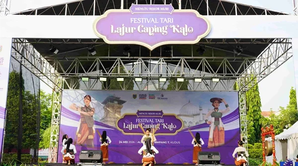 Festival Tari Lajur Caping Kalo Lestarikan Budaya Kudus
